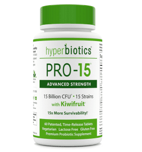 Hyperbiotics PRO-15 Advanced Probiotics with Kiwifruit