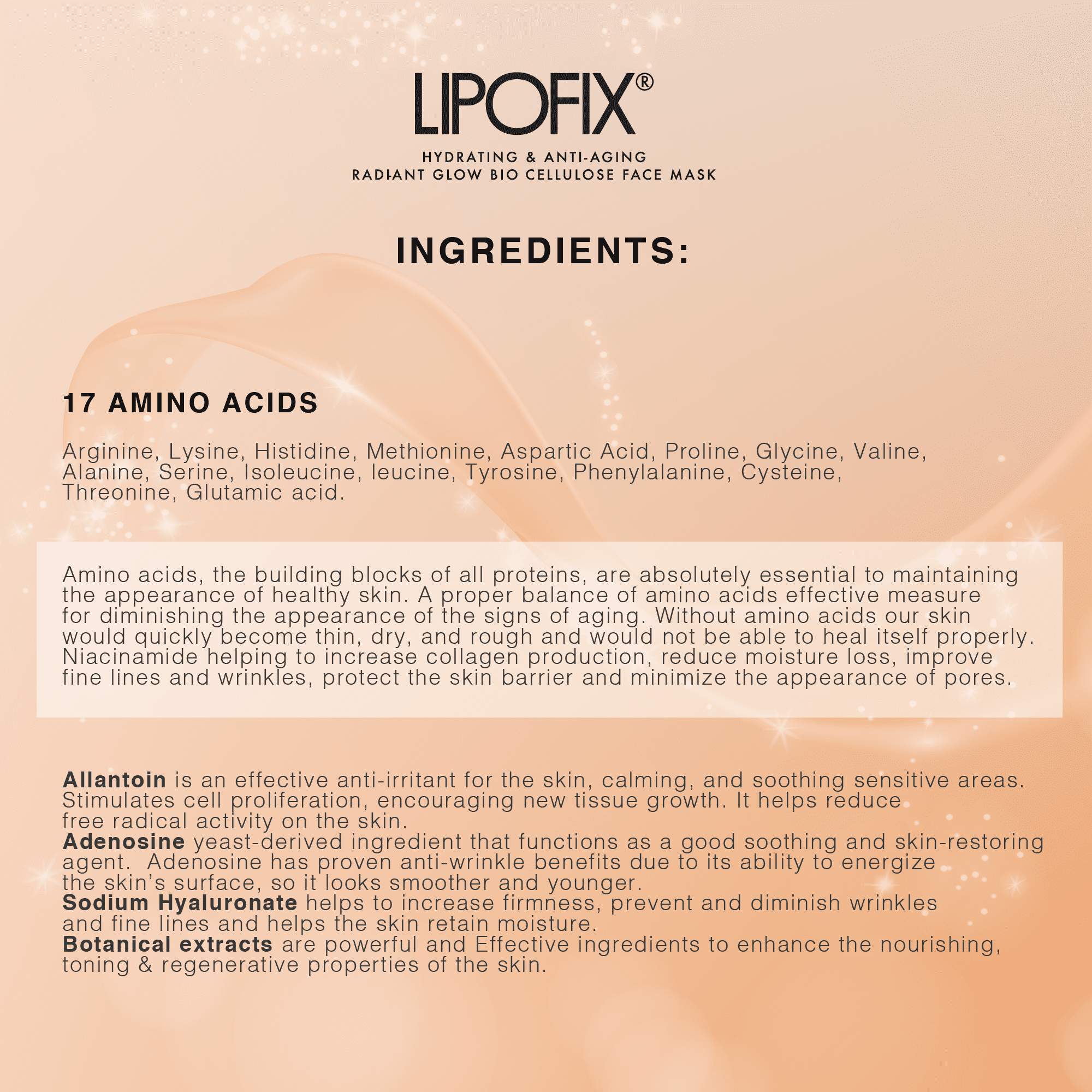 Hydrating Anti-Aging Bio Cellulose Face Mask (5 Pack)