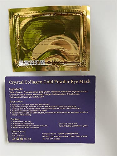 24K Gold Eye Mask with Collagen Gel - 25 Pairs