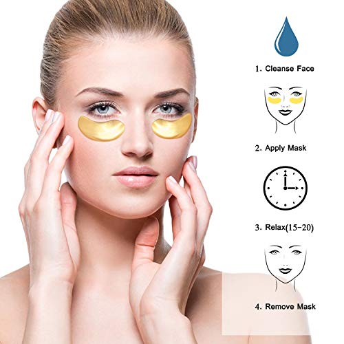 24K Gold Eye Mask with Collagen Gel - 25 Pairs