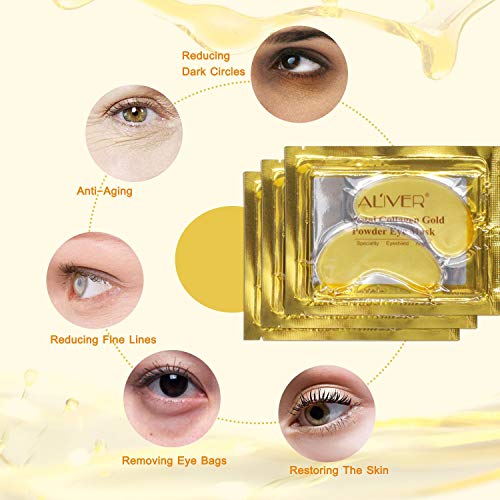 24K Gold Eye Mask with Collagen Gel - 25 Pairs