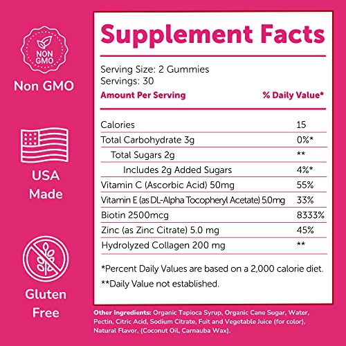 Tasty Collagen Gummies with Biotin and Vitamins