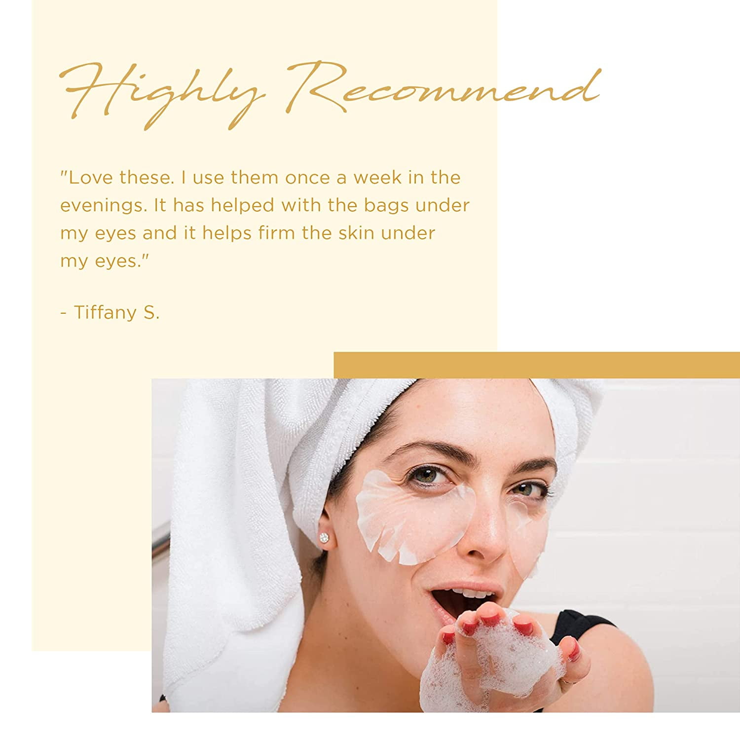 24K Gold Retinol Under Eye Patches – 5 Pairs