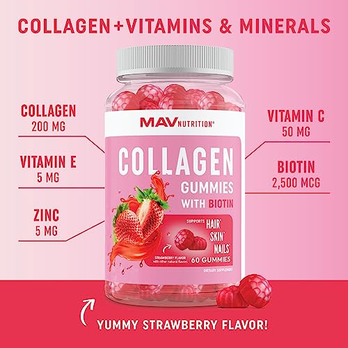 Collagen Gummies with Biotin and Vitamins for Women