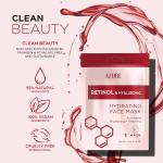 Hydrating Retinol & Hyaluronic Facial Mask - 5 Pack