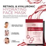 Hydrating Retinol & Hyaluronic Facial Mask - 5 Pack