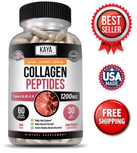 Collagen Peptides 1200mg Capsules for Youthful Skin