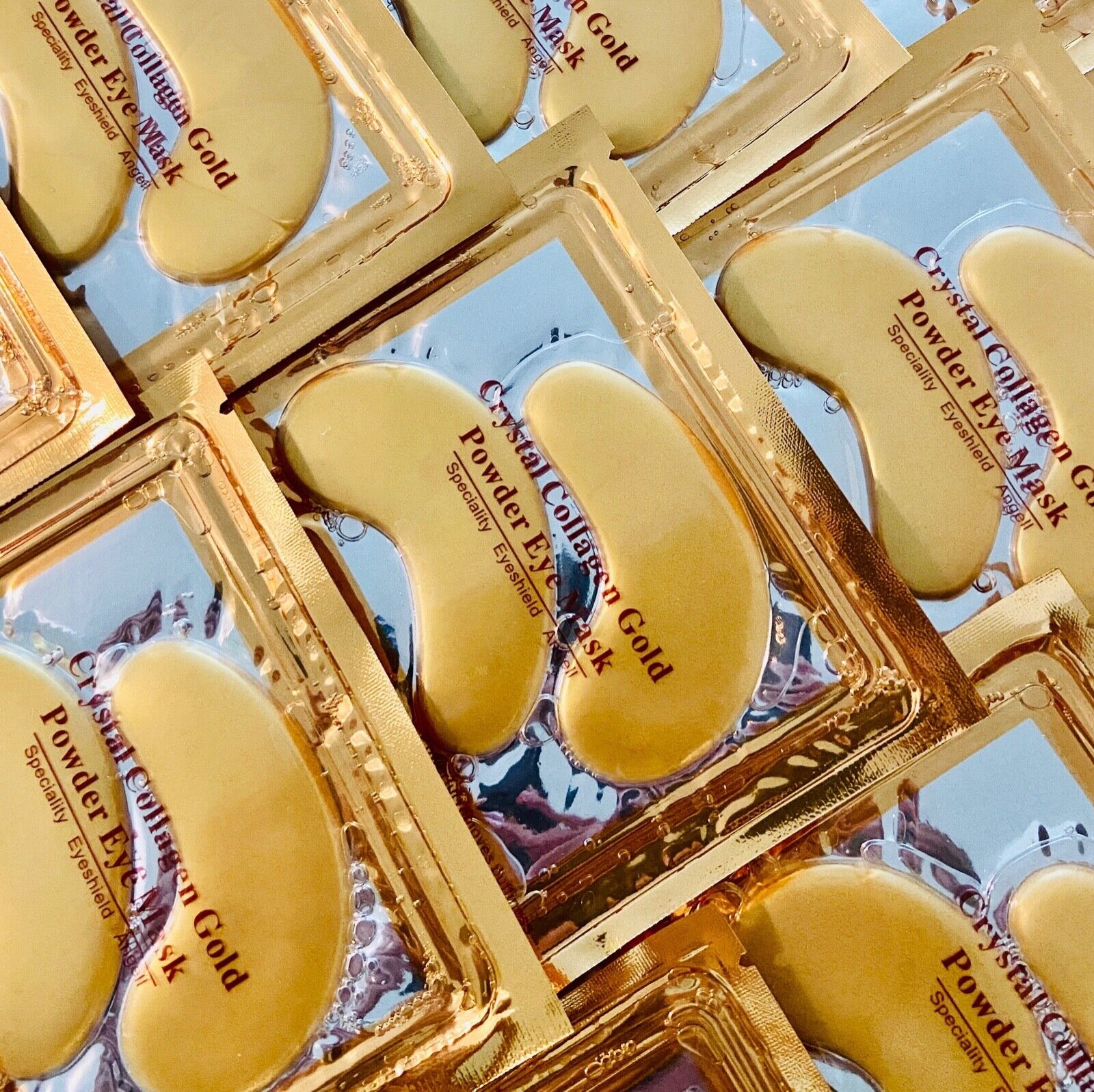 Gold Crystal Collagen Eye Masks for Anti-Aging