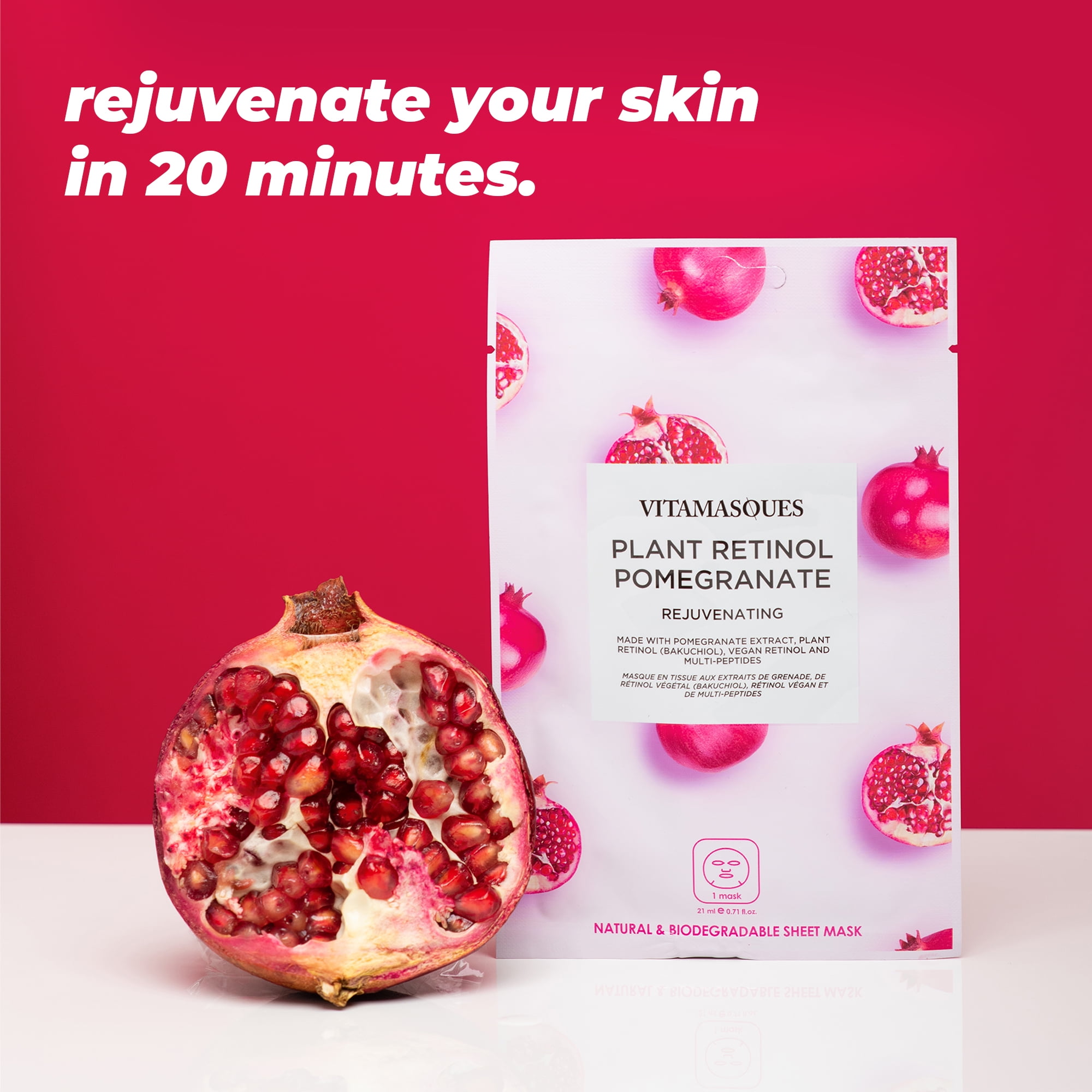Pomegranate Retinol Rejuvenating Sheet Mask