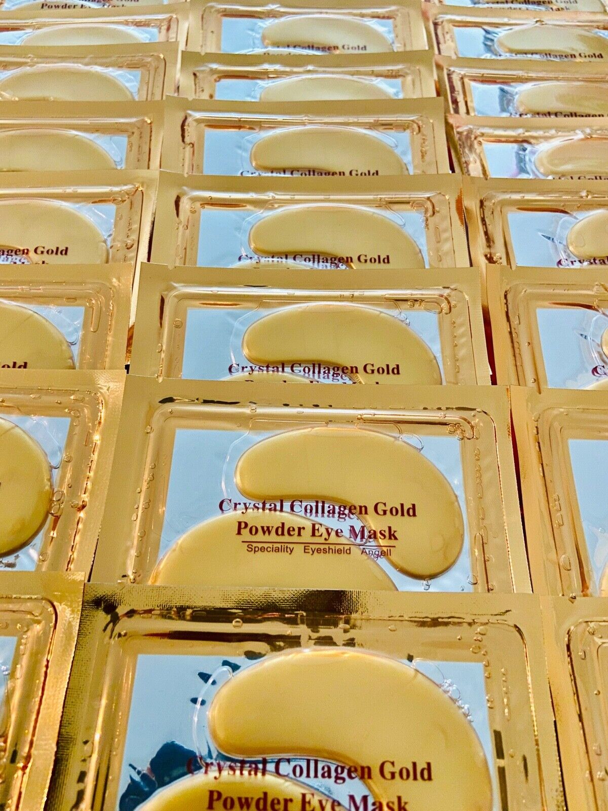 Gold Crystal Collagen Eye Masks for Anti-Aging
