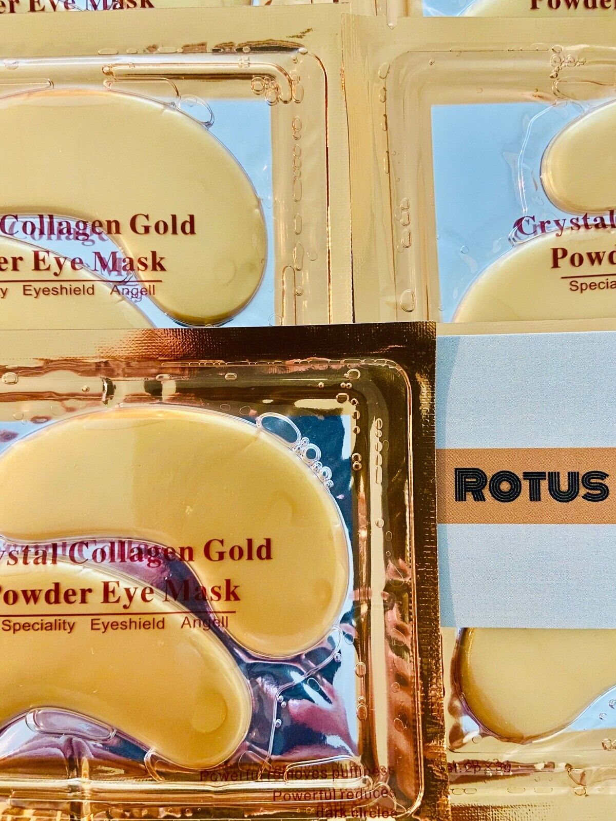 Gold Crystal Collagen Eye Masks for Anti-Aging