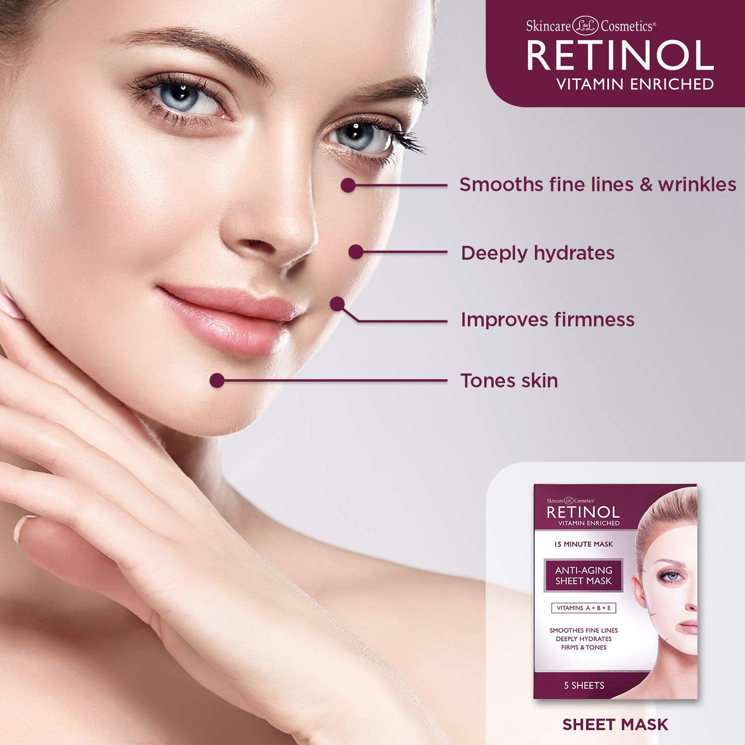 Retinol Anti-Aging Sheet Mask for Youthful Skin