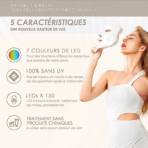 7-Color LED Photon Light Therapy Facial Mask