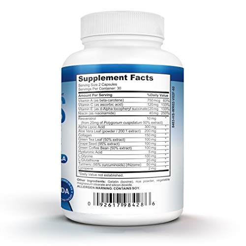 NutraPro Ageless Skin Vitamins with Collagen and Resveratrol