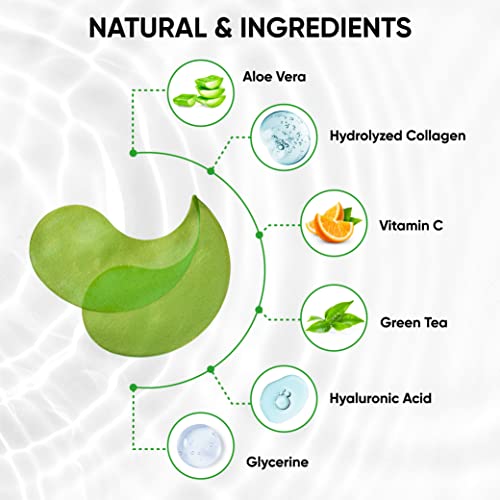 Green Tea Collagen Under-Eye Patches for Puffiness