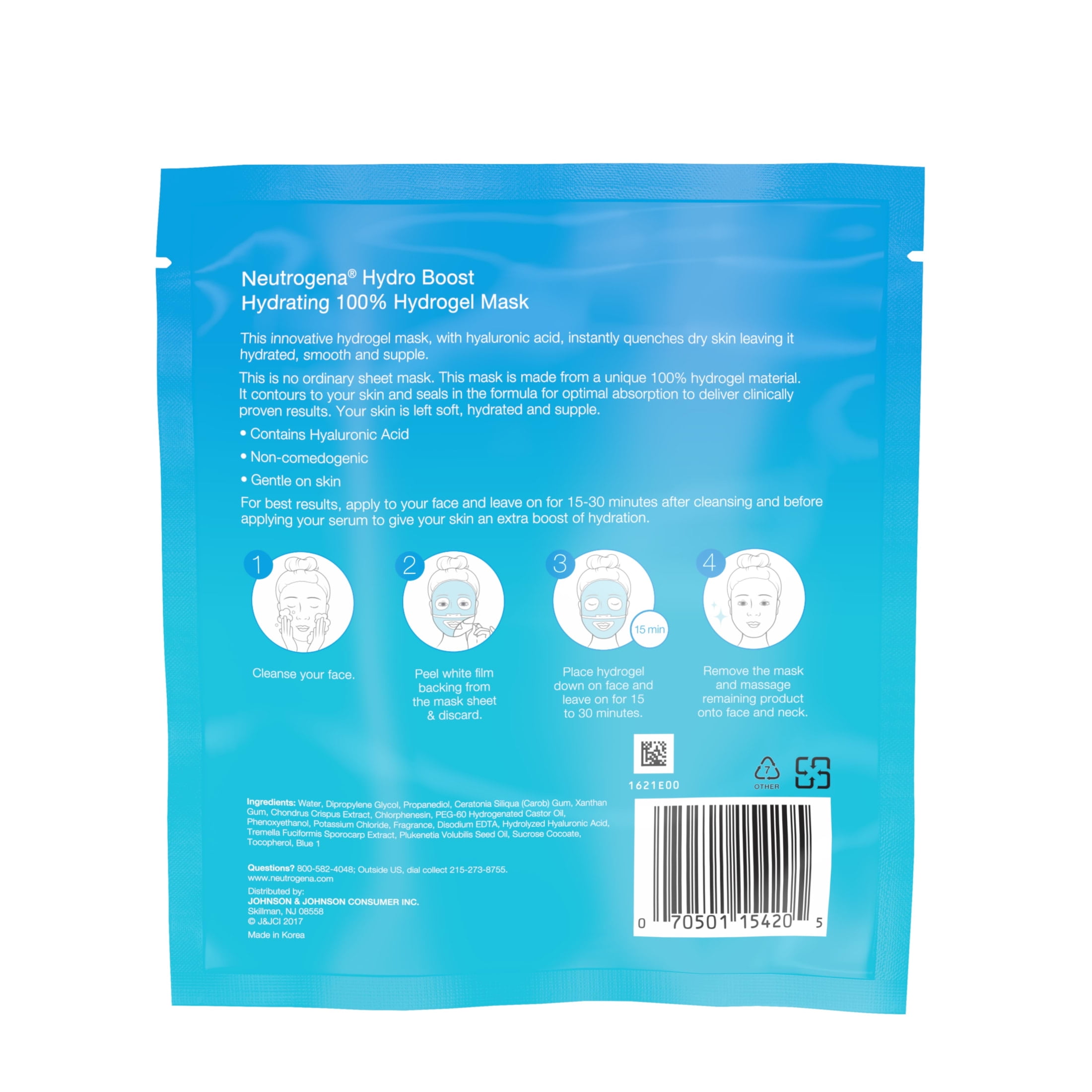 Neutrogena Hydro Boost Hydrating Hydrogel Masks - 10 Pack