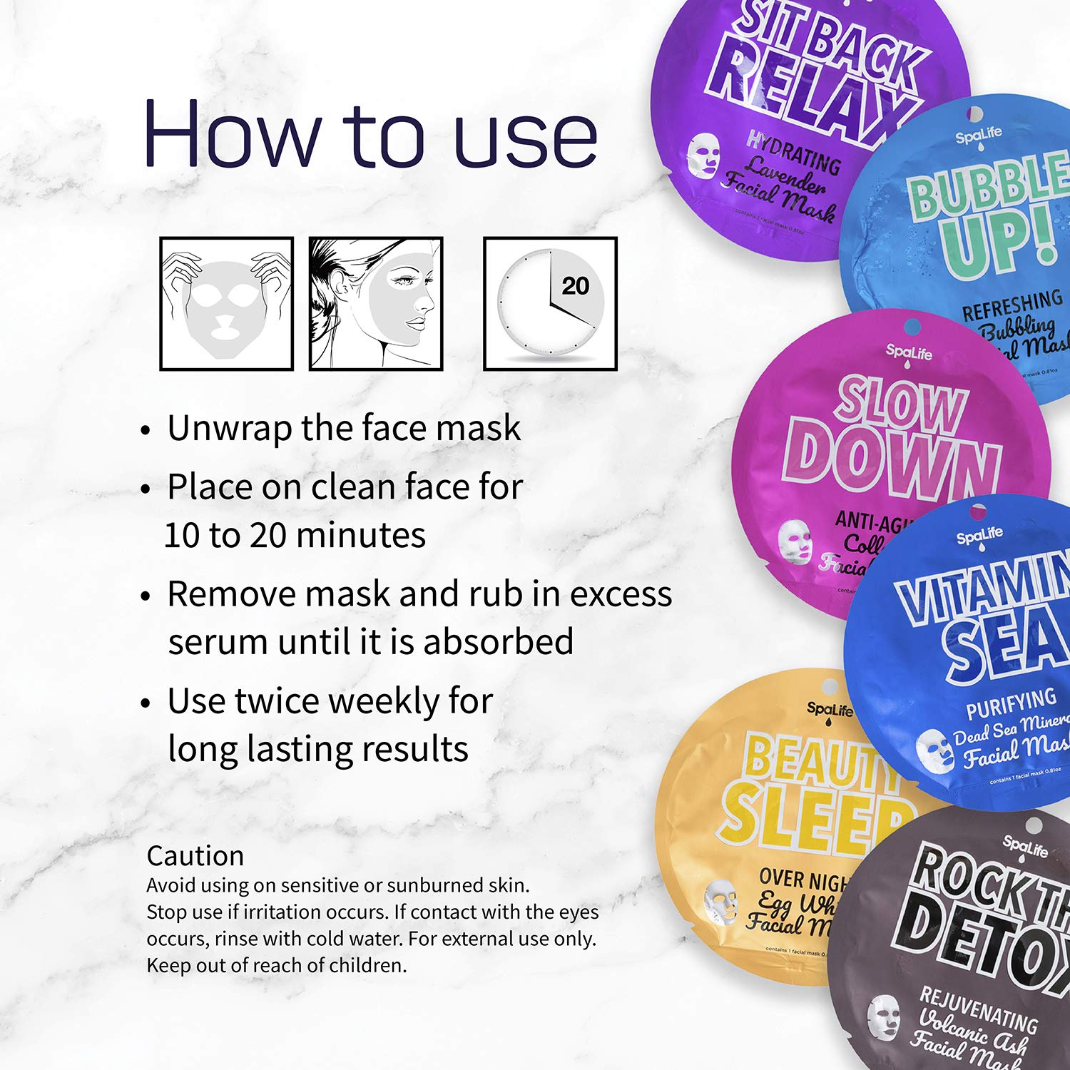 Spalife Anti-Aging Collagen Facial Mask Pack