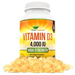 Maximum Strength Vitamin D3, 4,000 IU, 365 Softgels