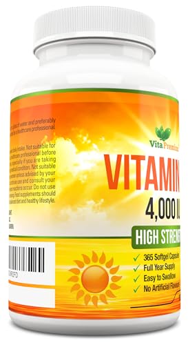 Maximum Strength Vitamin D3, 4,000 IU, 365 Softgels