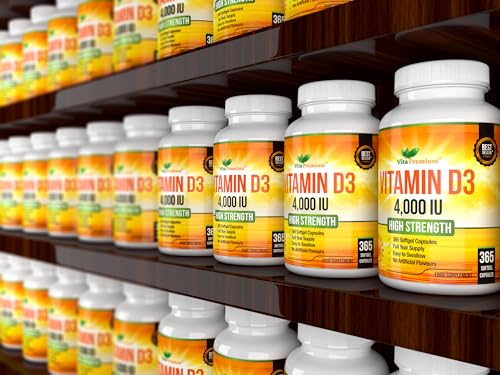 Maximum Strength Vitamin D3, 4,000 IU, 365 Softgels