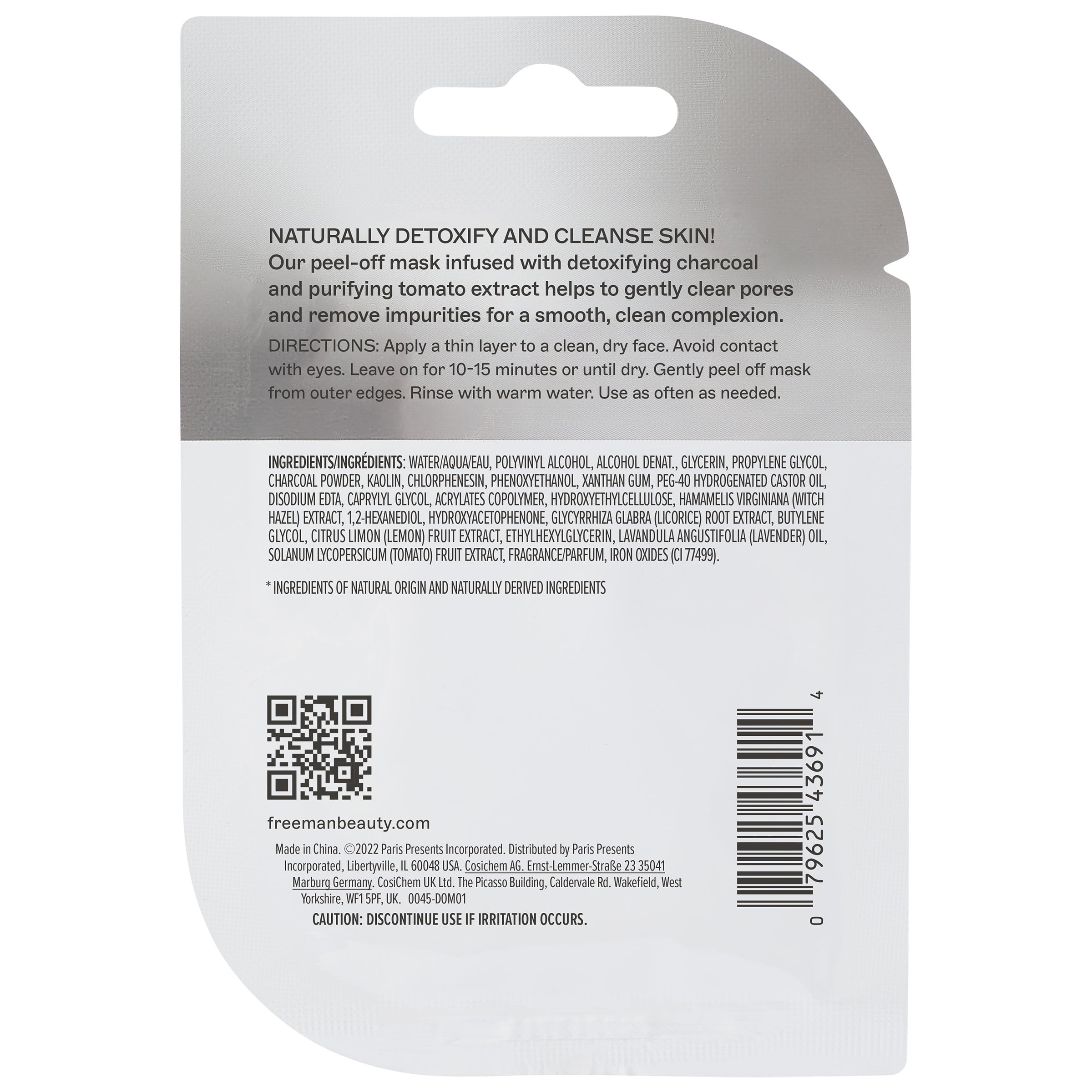 Freeman Charcoal & Tomato Peel-Off Mask