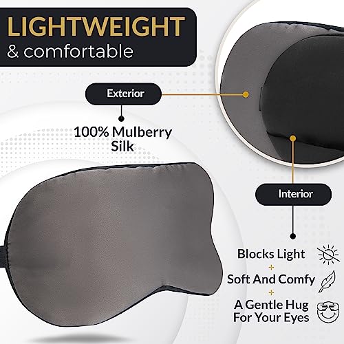 Silk Sleep Mask with Copper Ion Technology