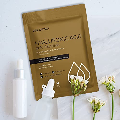 BeautyPro Warming Gold Foil Sheet Mask 25ml