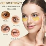 24K Gold Under Eye Patches for Dark Circles