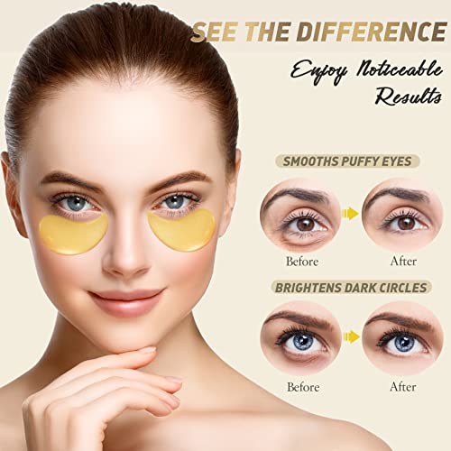 24K Gold Under Eye Patches for Dark Circles