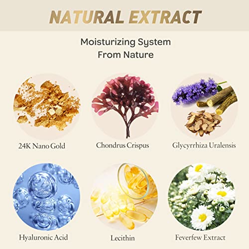 24K Gold Under Eye Patches for Dark Circles