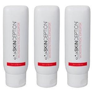 Skinception Microderm Facial Exfoliator - 3 Bottles