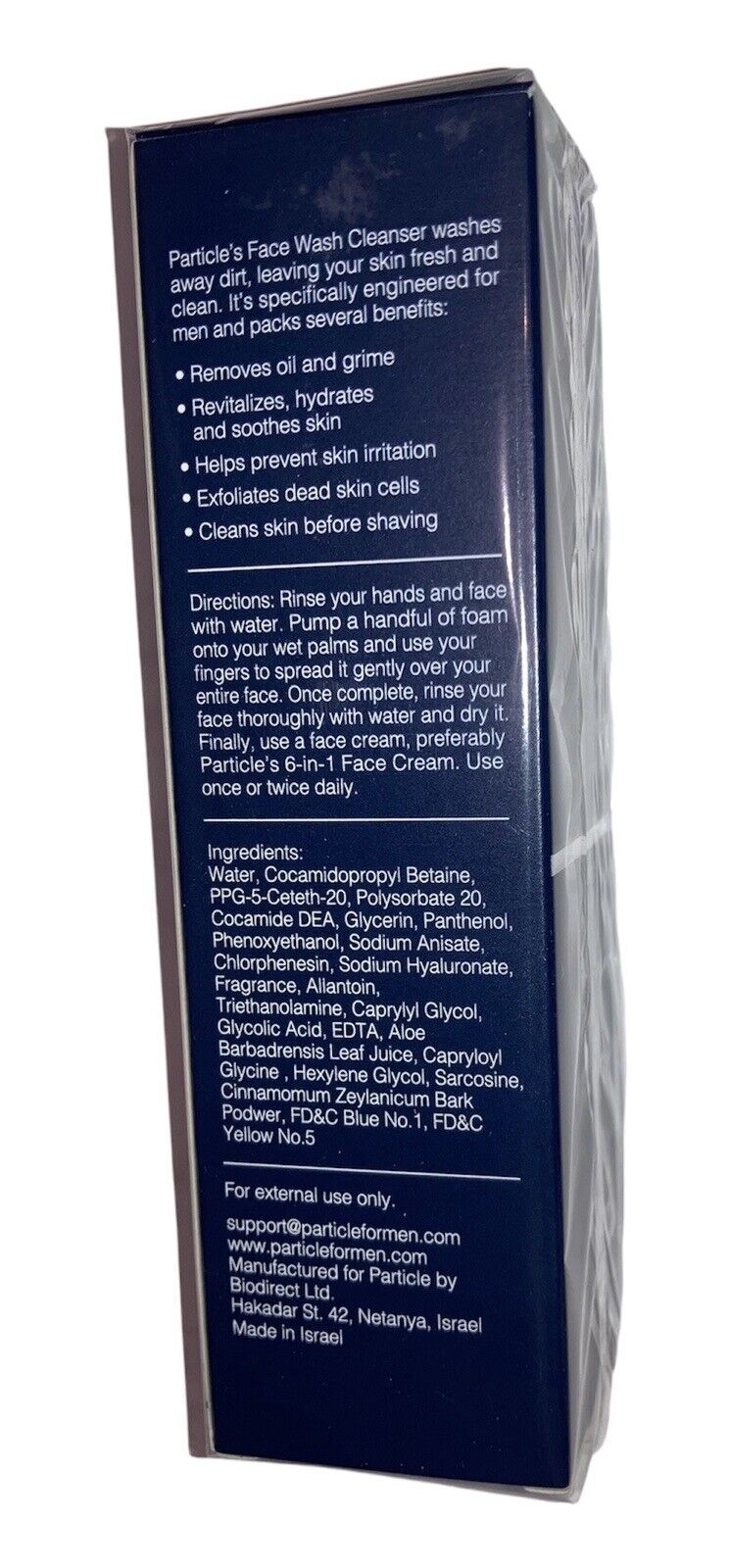 Particle Men's Face Wash for Daily Hydration & Exfoliation