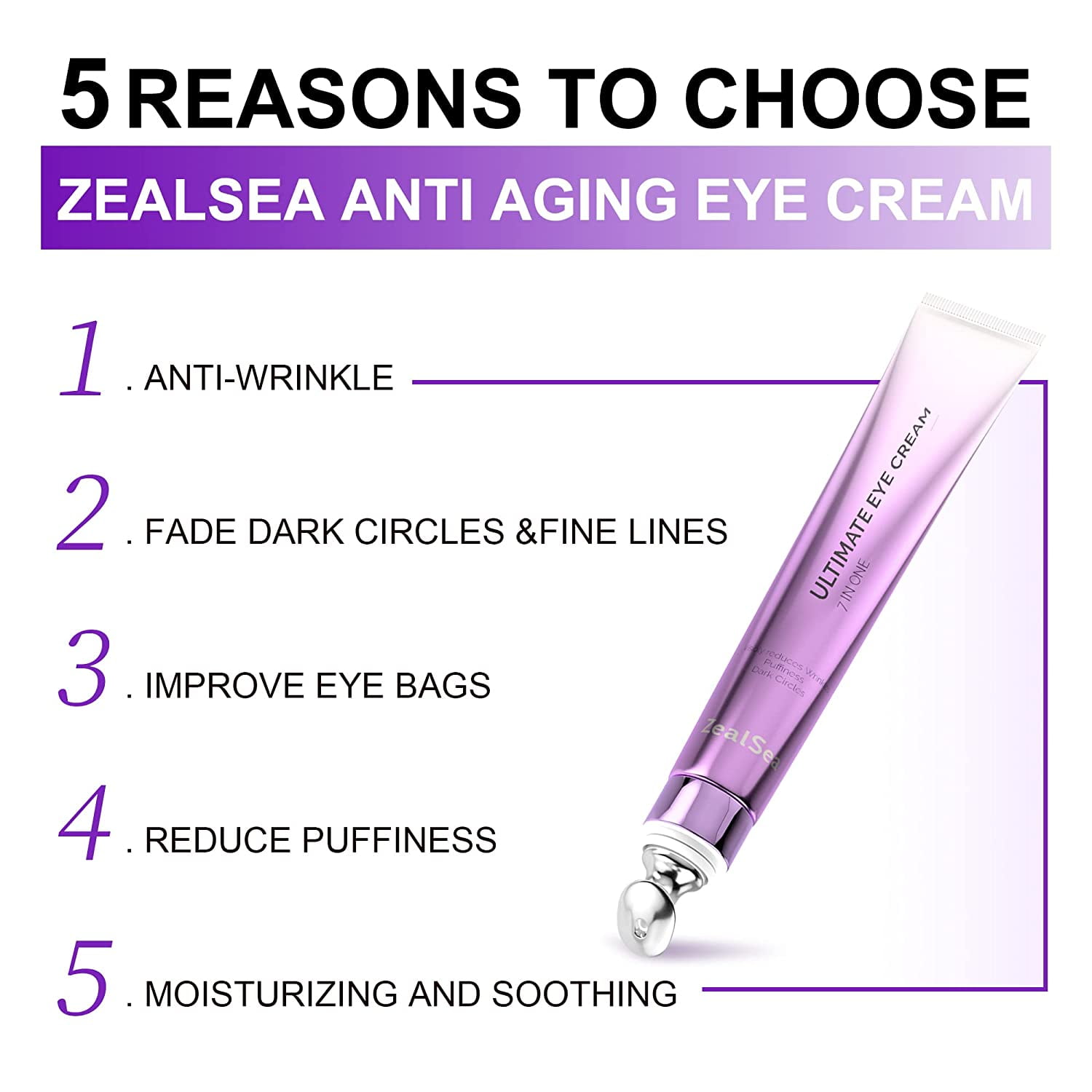 Caffeine Eye Cream for Dark Circles and Puffiness