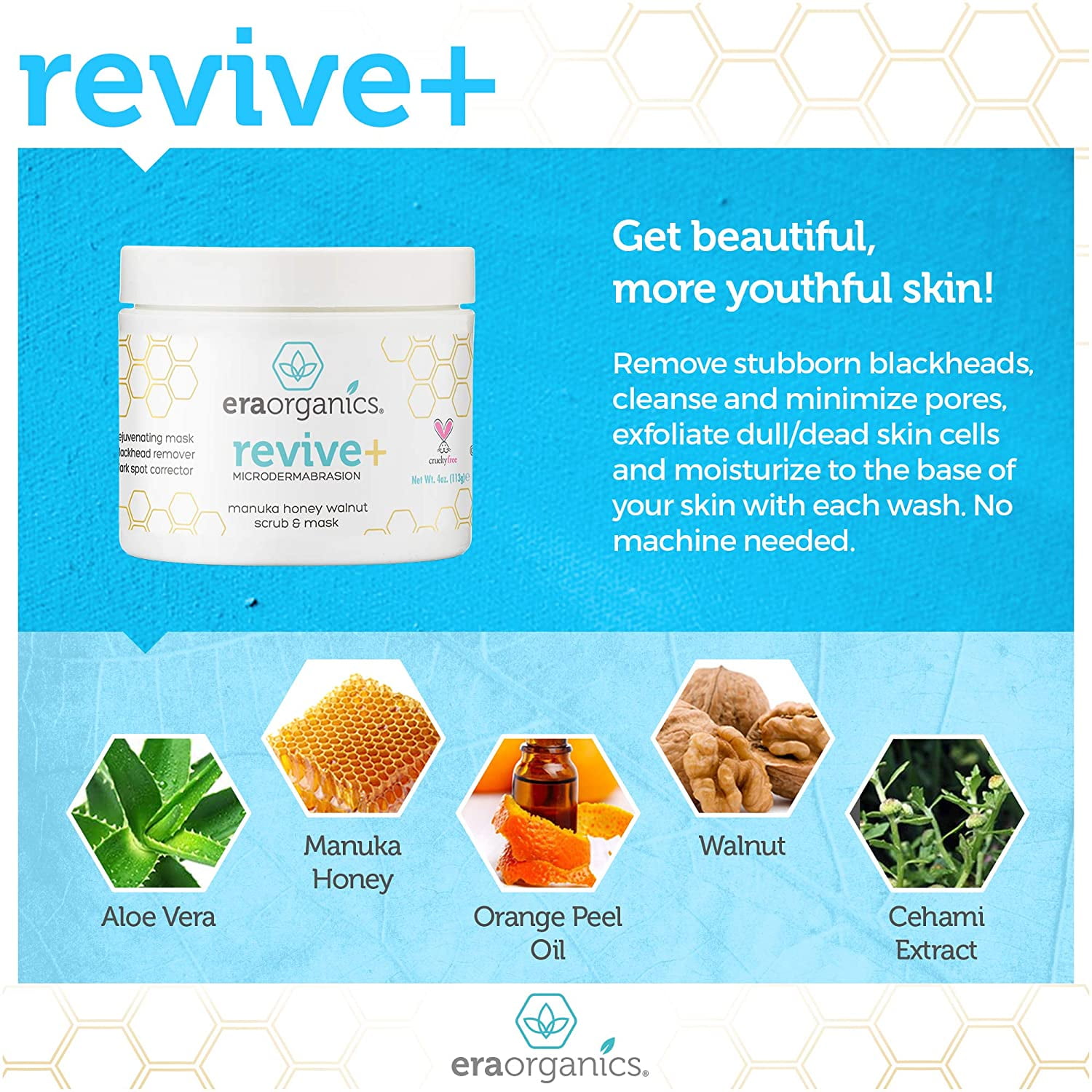 Microdermabrasion Facial Scrub with Manuka Honey