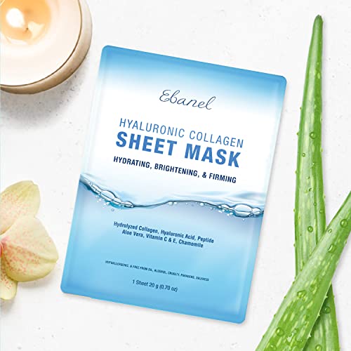 Ebanel Hyaluronic Collagen Sheet Mask 15 Pack