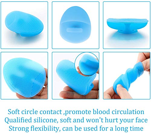 2Pcs Silicone Face Cleansing Brush Set