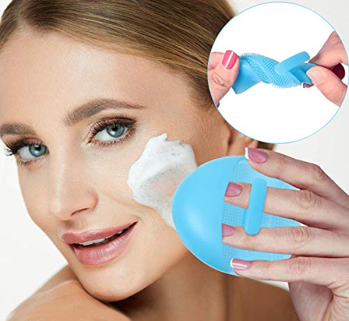 2Pcs Silicone Face Cleansing Brush Set