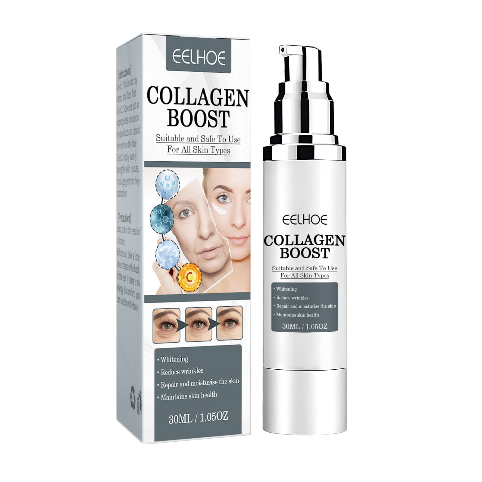 3 Pack Instant Eye Cream for Wrinkles and Bags