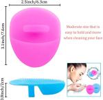 2Pcs Silicone Face Cleansing Brush Set