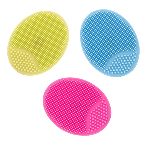 3 Silicone Face Cleaning Brushes for Exfoliation