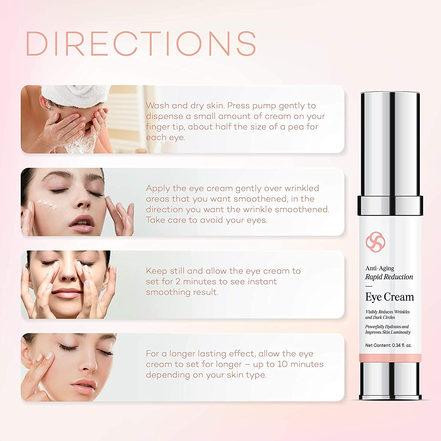 Instant Eye Cream for Wrinkles and Dark Circles