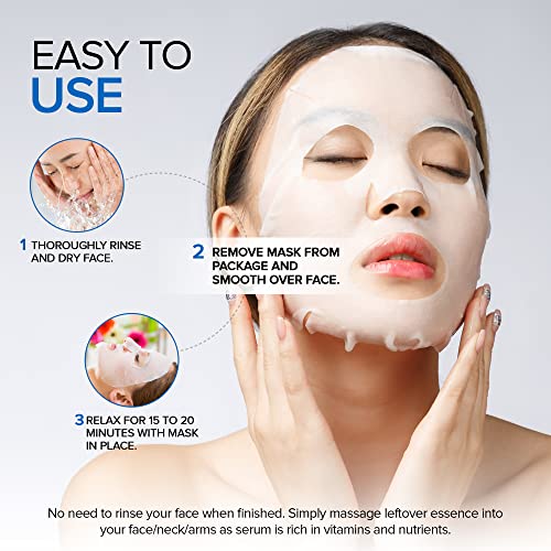 Azure Hyaluronic Acid & Retinol Anti-Aging Face Masks