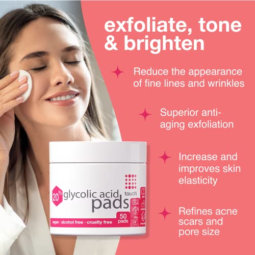 Glycolic Acid Exfoliating Pads for Youthful Skin