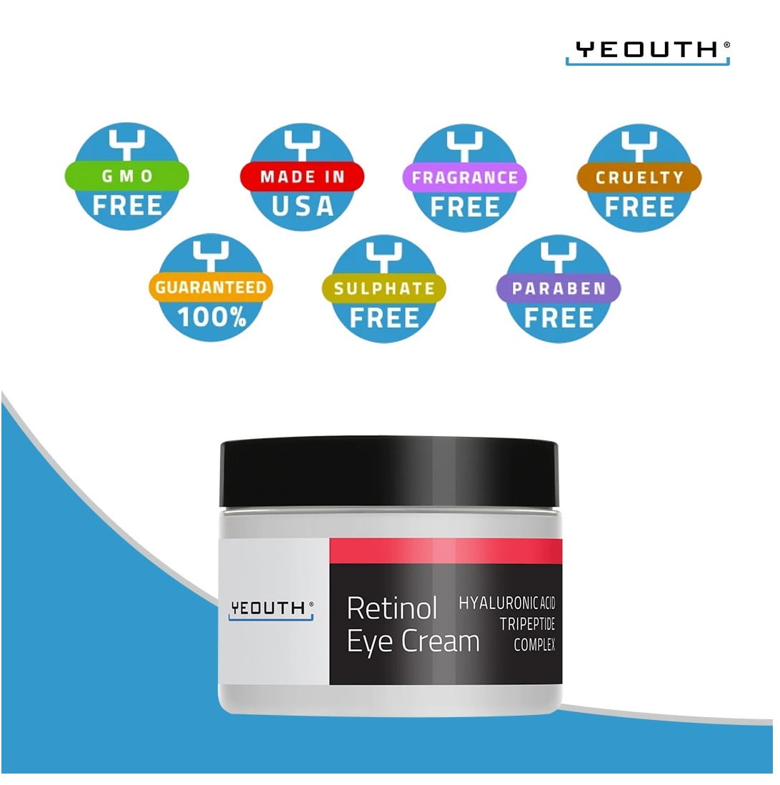 Retinol Eye Cream for Dark Circles and Puffiness