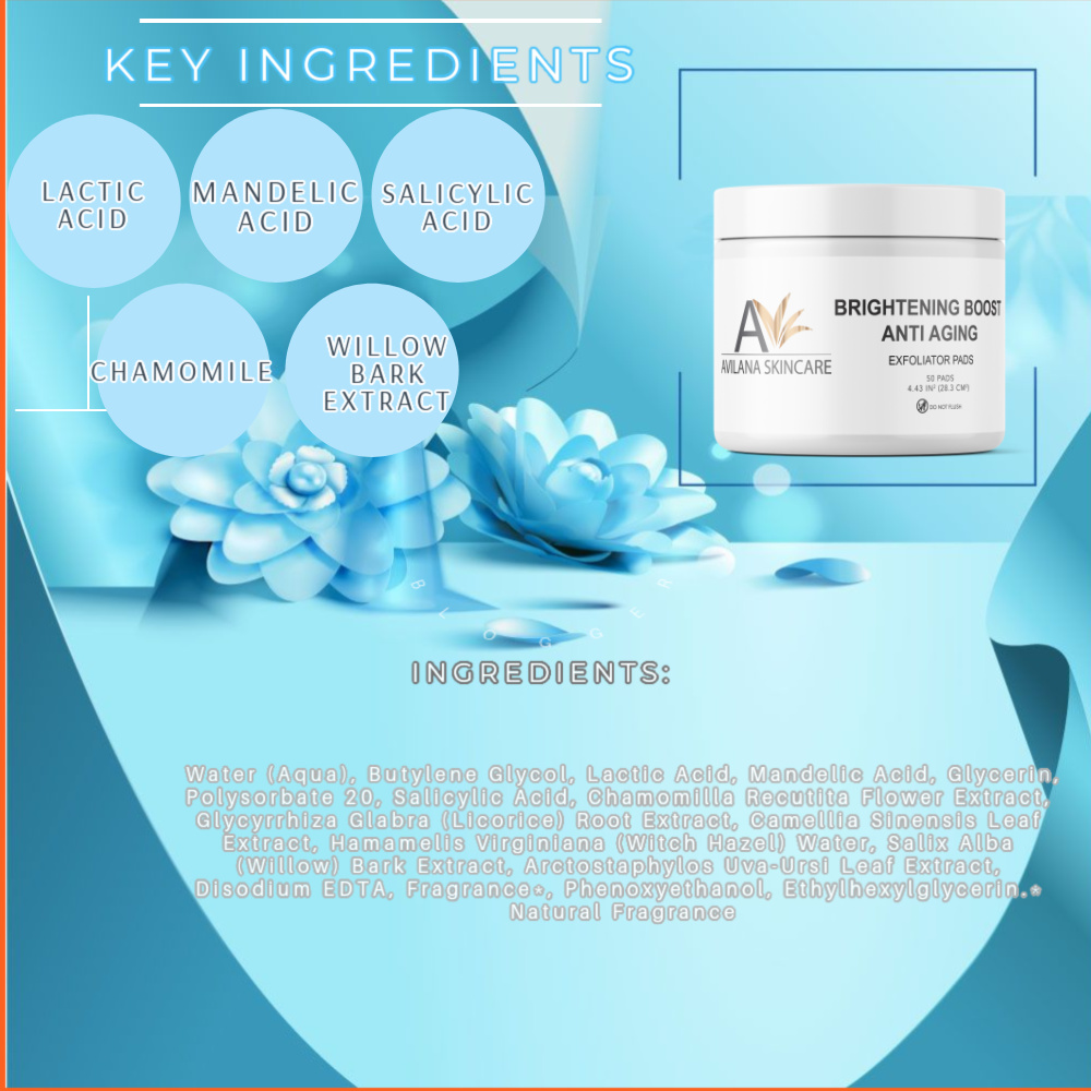 Avilana Brightening Boost Anti-Aging Exfoliator Pads