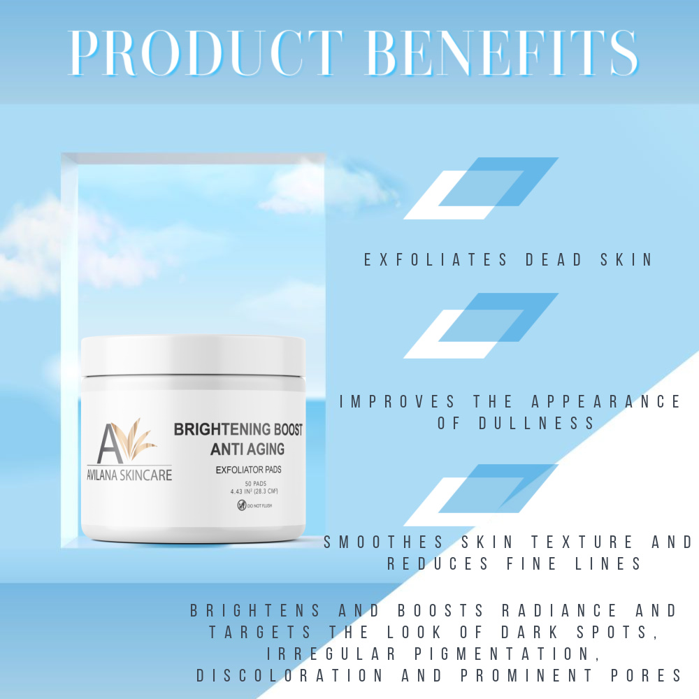 Avilana Brightening Boost Anti-Aging Exfoliator Pads