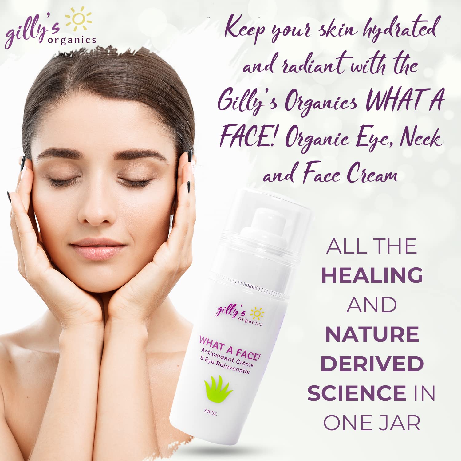 Gilly's Organic Anti-Aging Face Cream Moisturizer