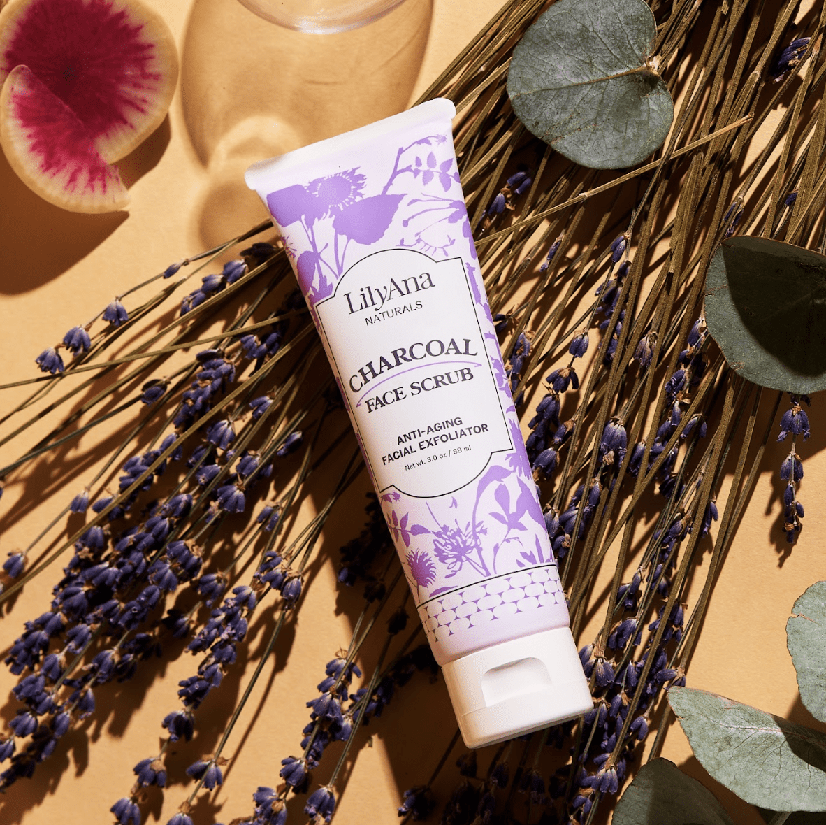 LilyAna Naturals Charcoal Anti-Aging Face Scrub