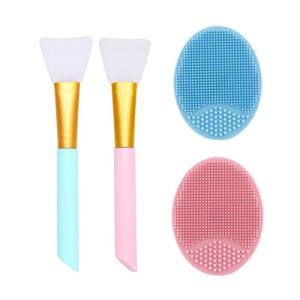 Silicone Facial Brush and Mask Set for Anti-Aging