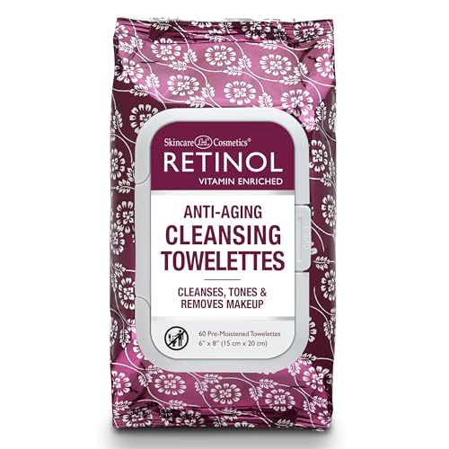 Retinol Anti-Aging Cleansing Towelettes for Fresh Skin